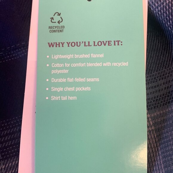 Marmot Men Fairfax Novelty Lightweight Flannel Shirt Medium NWT Arctic Navy - Picture 5 of 12